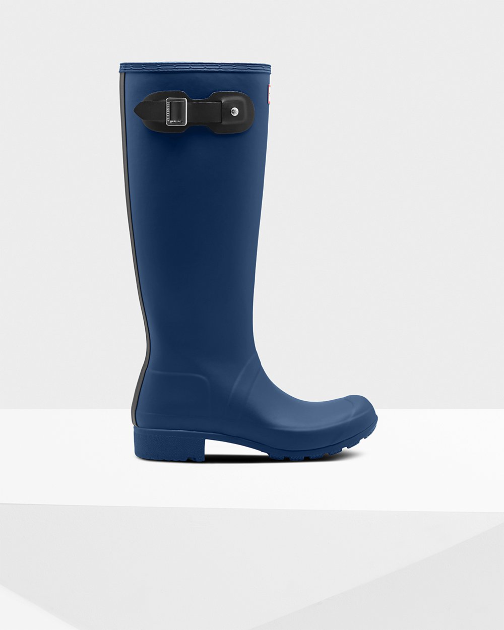 Bottes Hautes de Pluie Hunter Original Tour Foldable Femme Bleu Marine TSCYHLM-79